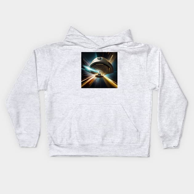 Warp speed Kids Hoodie by RRSA Designs